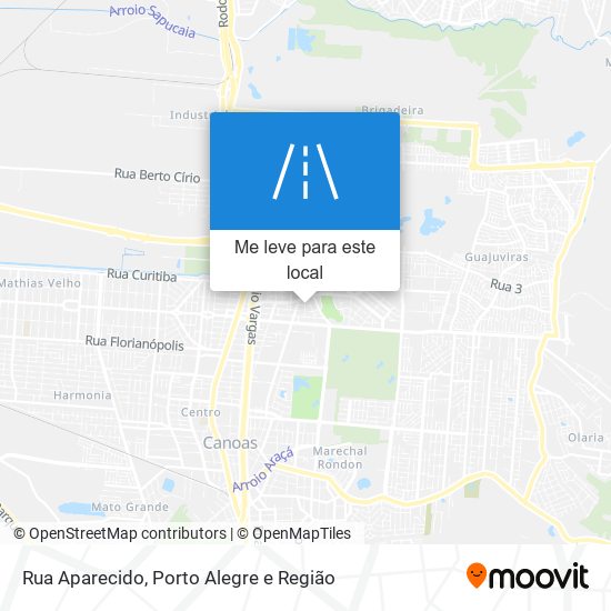 Rua Aparecido mapa