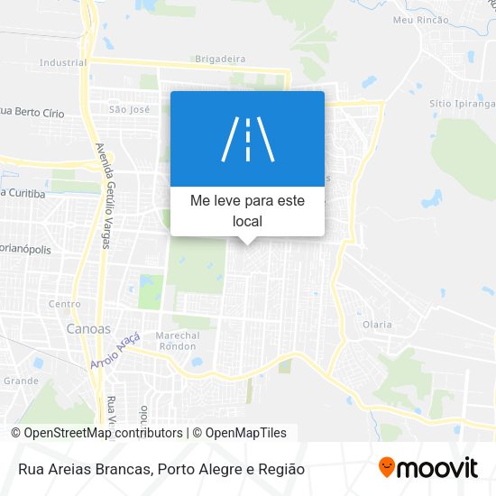 Rua Areias Brancas mapa