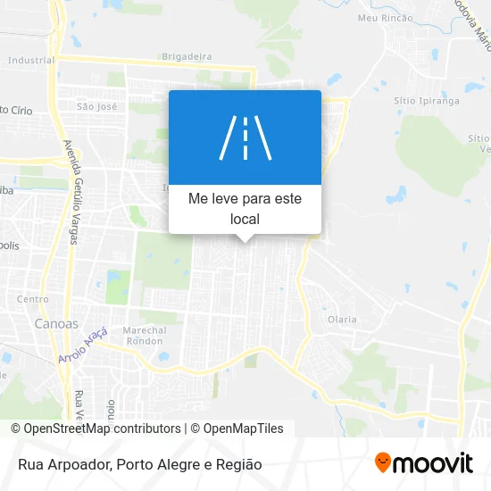 Rua Arpoador mapa