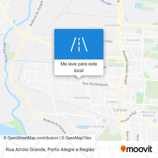 Rua Arroio Grande mapa