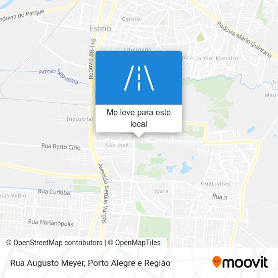 Rua Augusto Meyer mapa