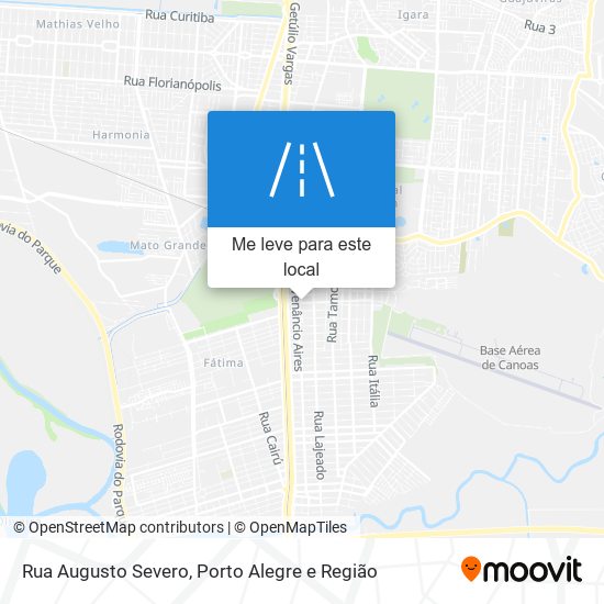 Rua Augusto Severo mapa