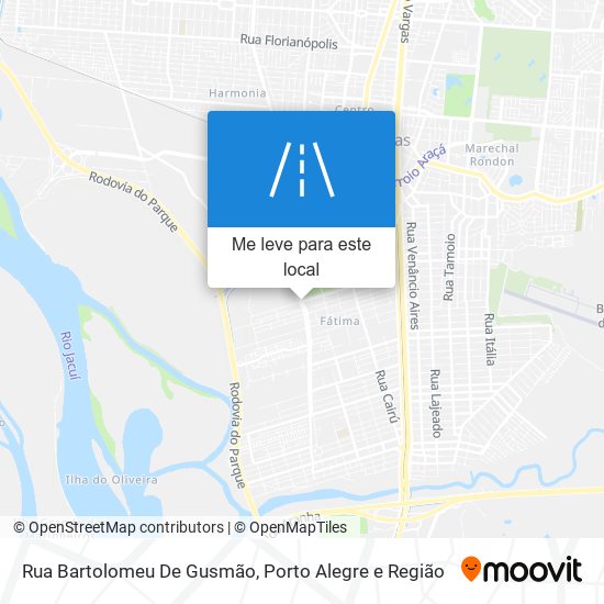 Rua Bartolomeu De Gusmão mapa