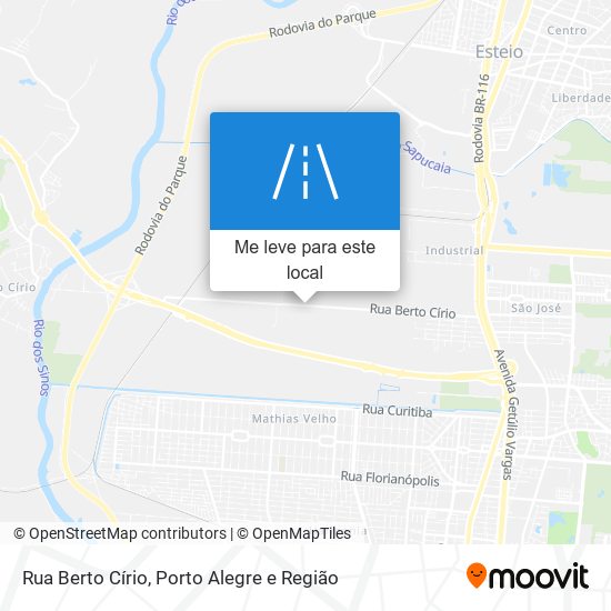 Rua Berto Círio mapa