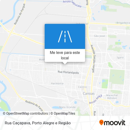 Rua Caçapava mapa
