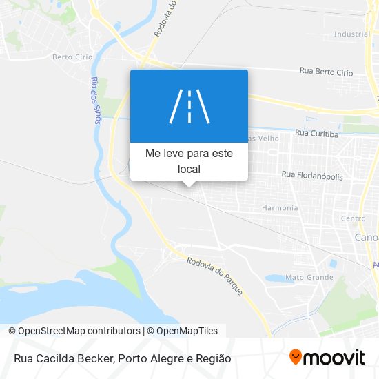 Rua Cacilda Becker mapa