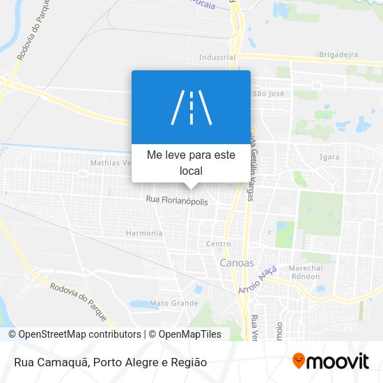 Rua Camaquã mapa