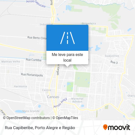 Rua Capiberibe mapa
