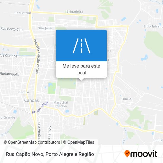 Rua Capão Novo mapa