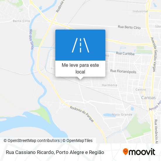 Rua Cassiano Ricardo mapa