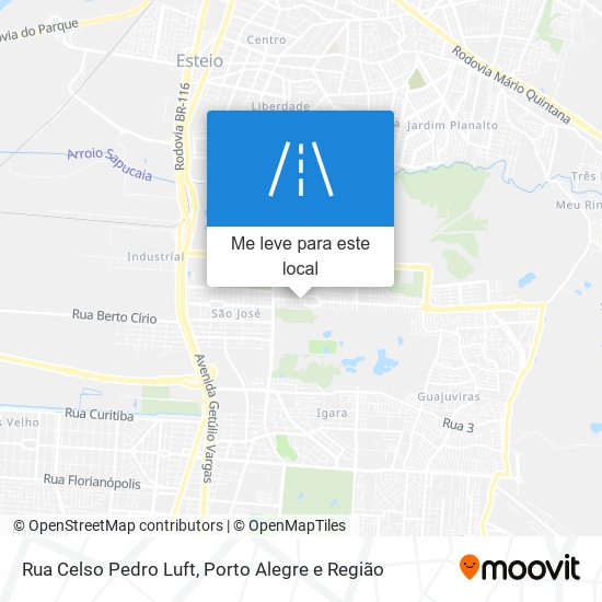 Rua Celso Pedro Luft mapa