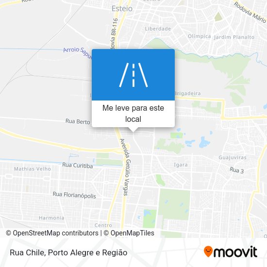 Rua Chile mapa