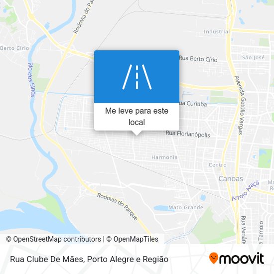 Rua Clube De Mães mapa