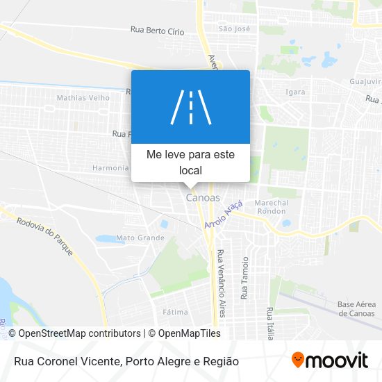 Rua Coronel Vicente mapa