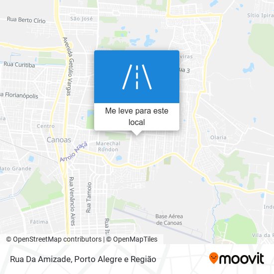 Rua Da Amizade mapa