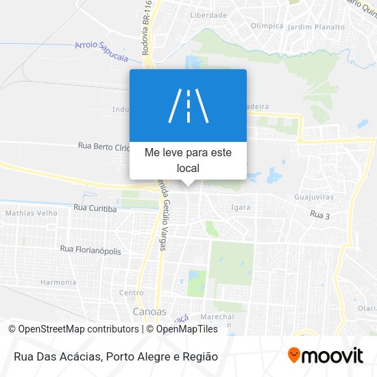 Rua Das Acácias mapa