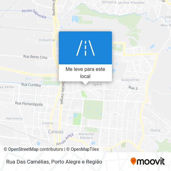 Rua Das Camélias mapa