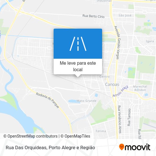 Rua Das Orquídeas mapa