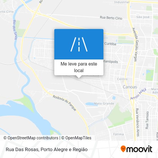 Rua Das Rosas mapa