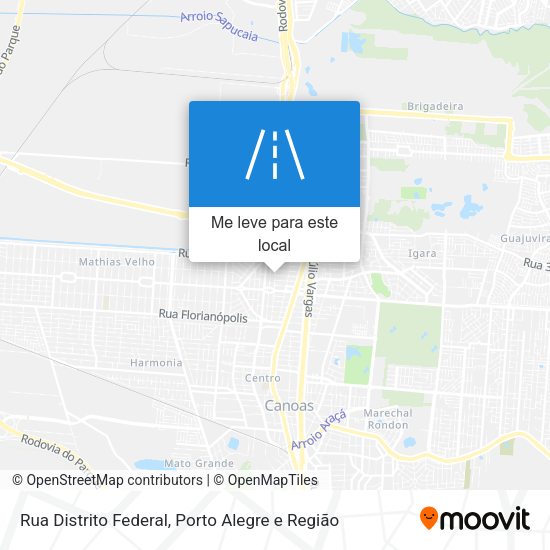 Rua Distrito Federal mapa