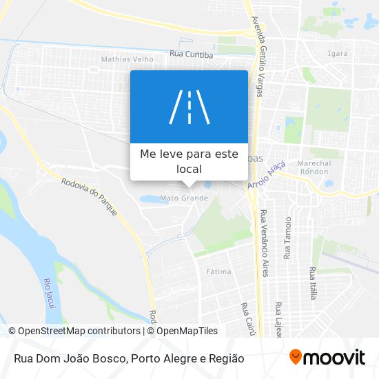 Rua Dom João Bosco mapa