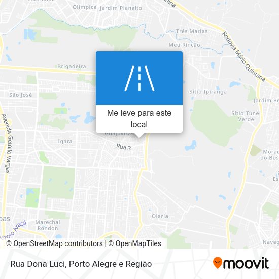 Rua Dona Luci mapa