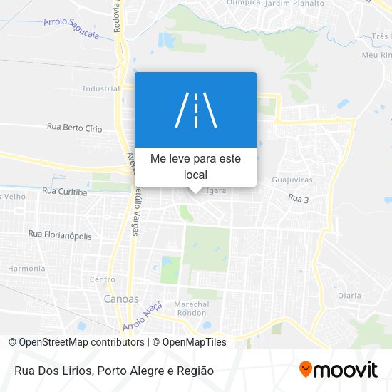 Rua Dos Lirios mapa