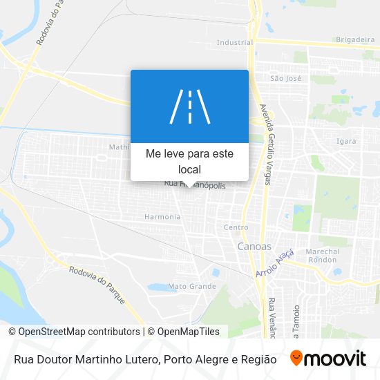 Rua Doutor Martinho Lutero mapa