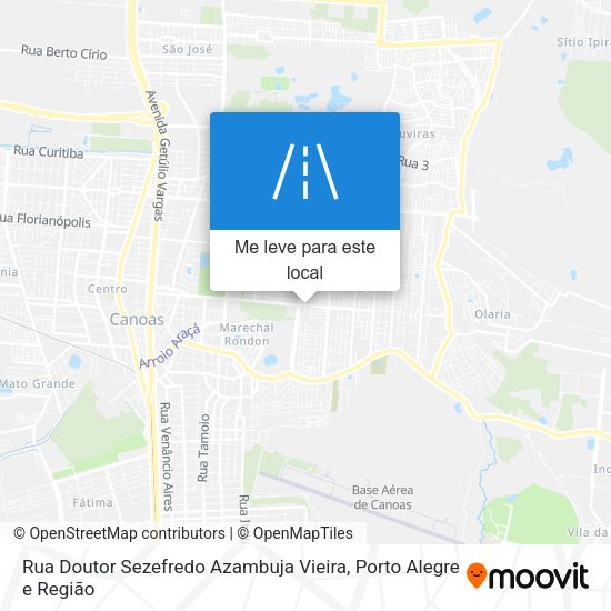 Rua Doutor Sezefredo Azambuja Vieira mapa