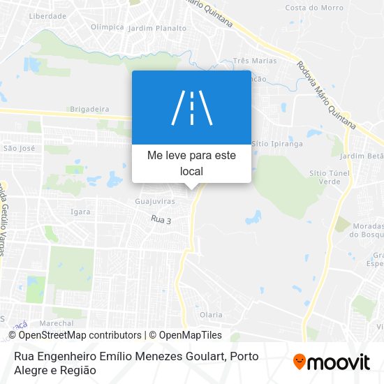 Rua Engenheiro Emílio Menezes Goulart mapa