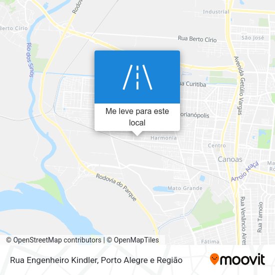 Rua Engenheiro Kindler mapa