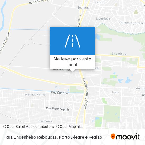 Rua Engenheiro Rebouças mapa