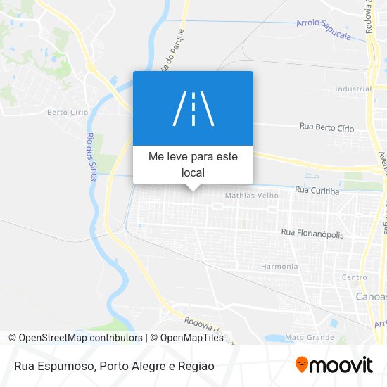 Rua Espumoso mapa