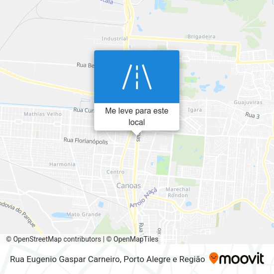 Rua Eugenio Gaspar Carneiro mapa