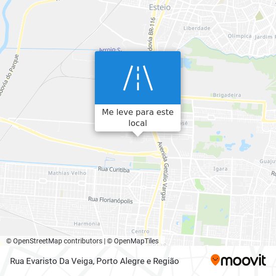 Rua Evaristo Da Veiga mapa