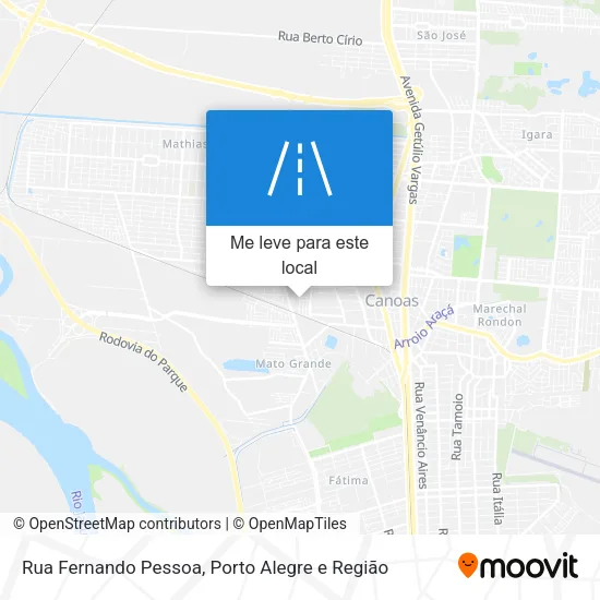 Rua Fernando Pessoa mapa