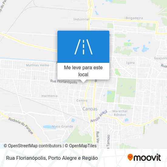 Rua Florianópolis mapa