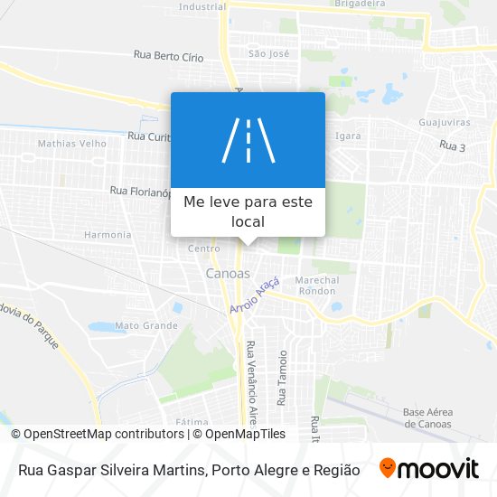 Rua Gaspar Silveira Martins mapa