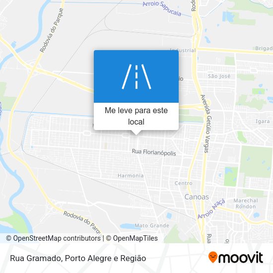 Rua Gramado mapa
