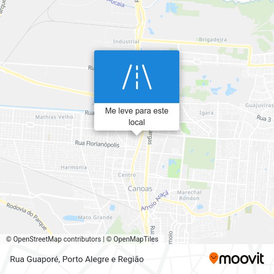 Rua Guaporé mapa