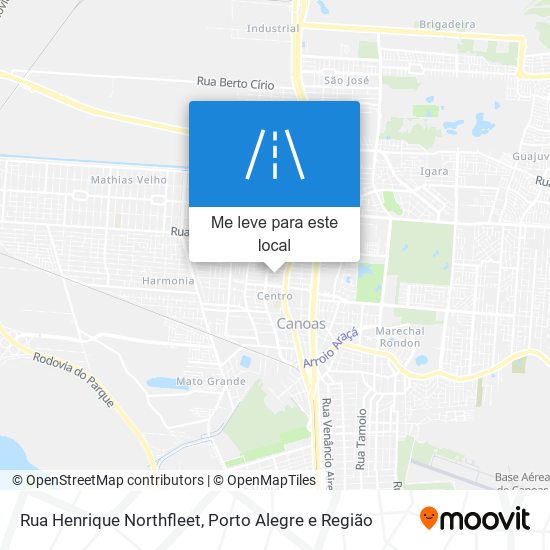 Rua Henrique Northfleet mapa