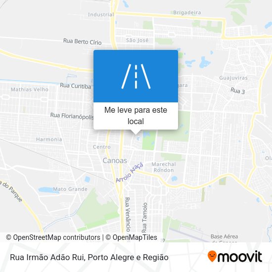 Rua Irmão Adão Rui mapa