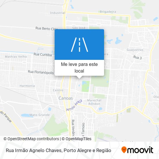 Rua Irmão Agnelo Chaves mapa