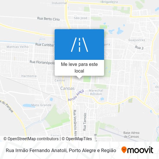Rua Irmão Fernando Anatoli mapa