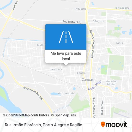 Rua Irmão Florêncio mapa