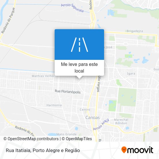 Rua Itatiaia mapa