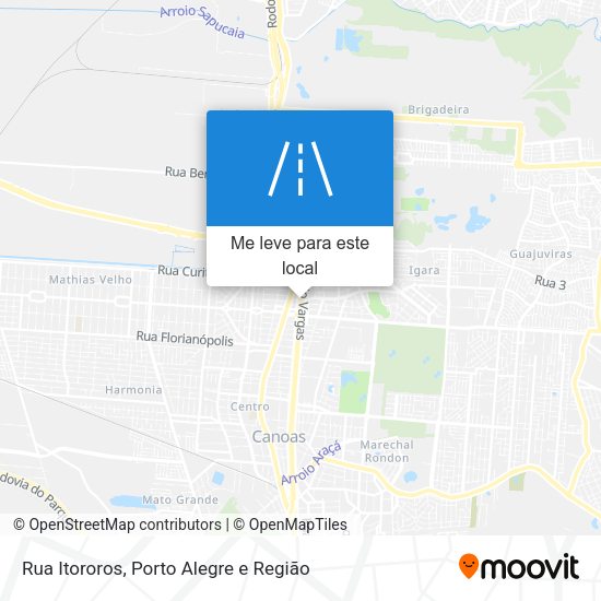 Rua Itororos mapa