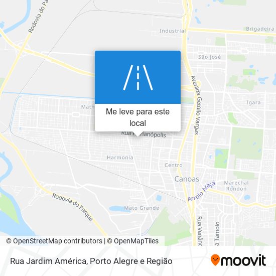 Rua Jardim América mapa