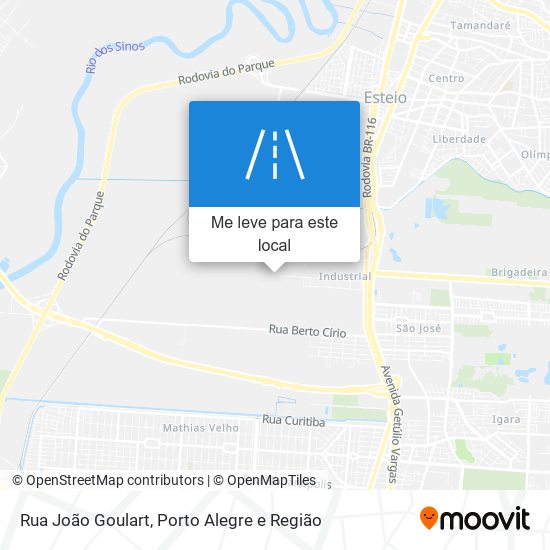 Rua João Goulart mapa