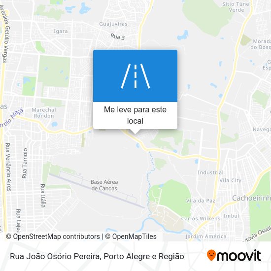 Rua João Osório Pereira mapa